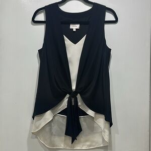 Cinq a Sept Lulu Colorblock Waistcoat Vest OverlayTank XS